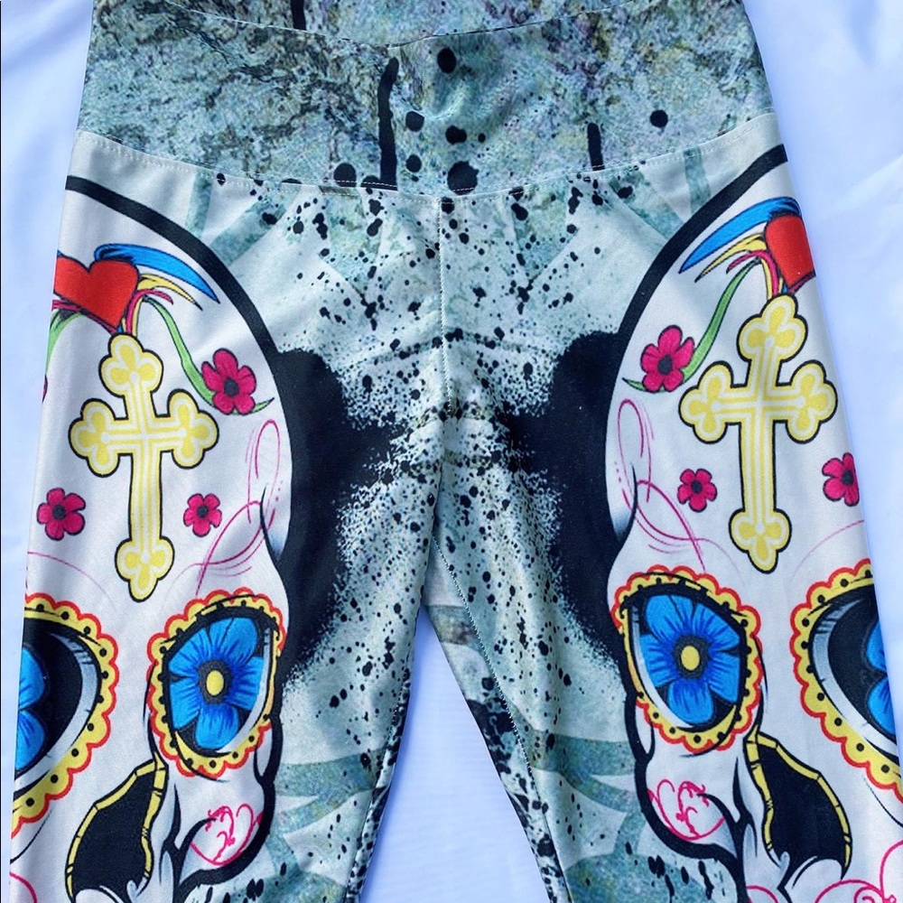 Sugar skull, Catrina, capri legging